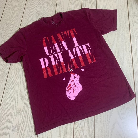 Jeffree Star Can't Relate Maroon Tee - Picture 1 of 4